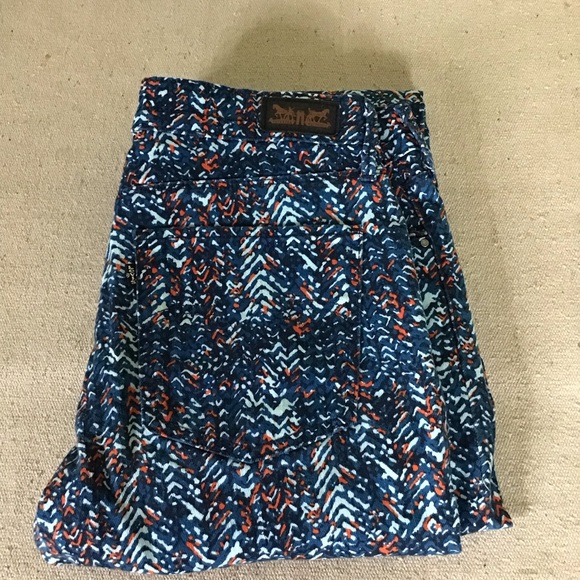 Levi's Women Size 12M Confetti Colorful Denim Jeans Mid Rise Skinny - Picture 5 of 10